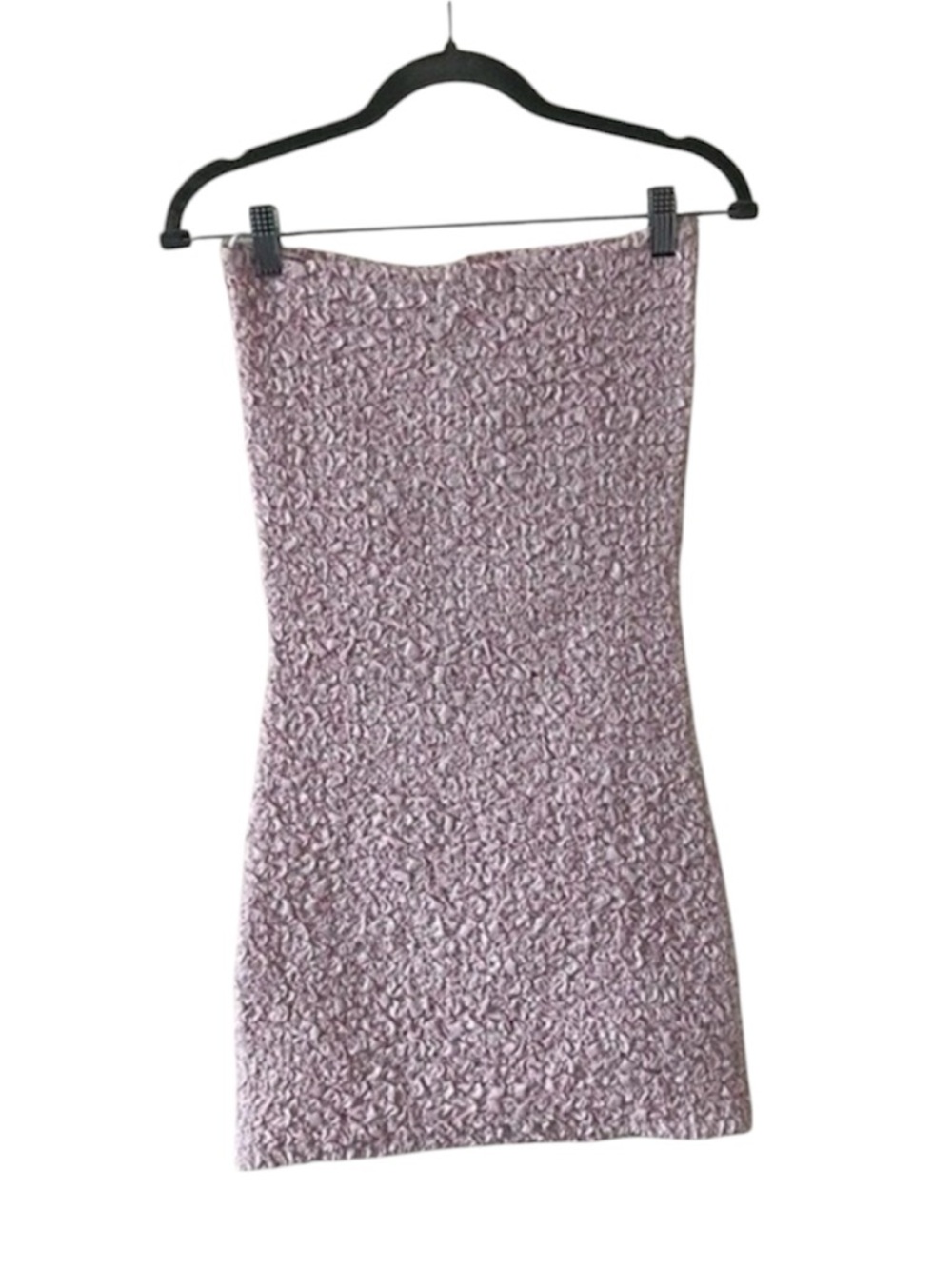 Petersyn Nora Smocked Strapless Tube Bodycon Mini Dress Pink NWT Size Small - Picture 9 of 14